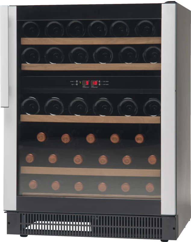 VESTFROST W45 UNDER COUNTER DUAL ZONE WINE COOLER/FRIDGE 134 LITRES